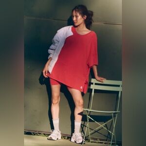 Free People Hot Shot Reversible Set in Red Winterberry